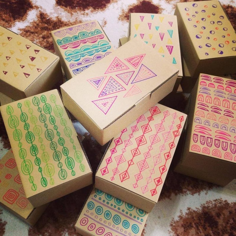 好友面子礼盒包装 - 包装材料 - 纸 多色