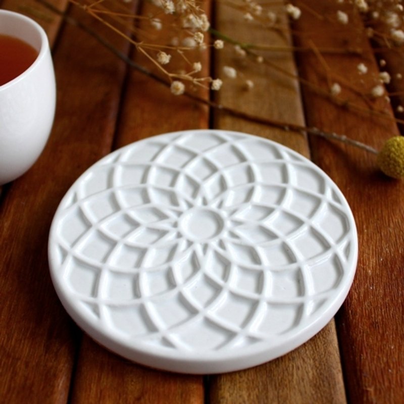 decoramics窗花杯垫-Piazza del Rose - 杯垫 - 其他材质 白色