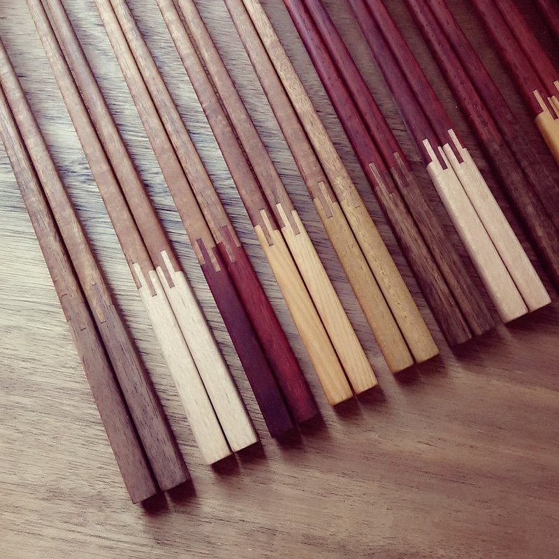 【original.木】双色好食_双色筷 (1双) - 筷子/筷架 - 木头 多色