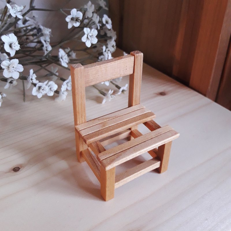 【original.木】桧乐小椅子_名片架 - 名片架/名片座 - 木头 金色