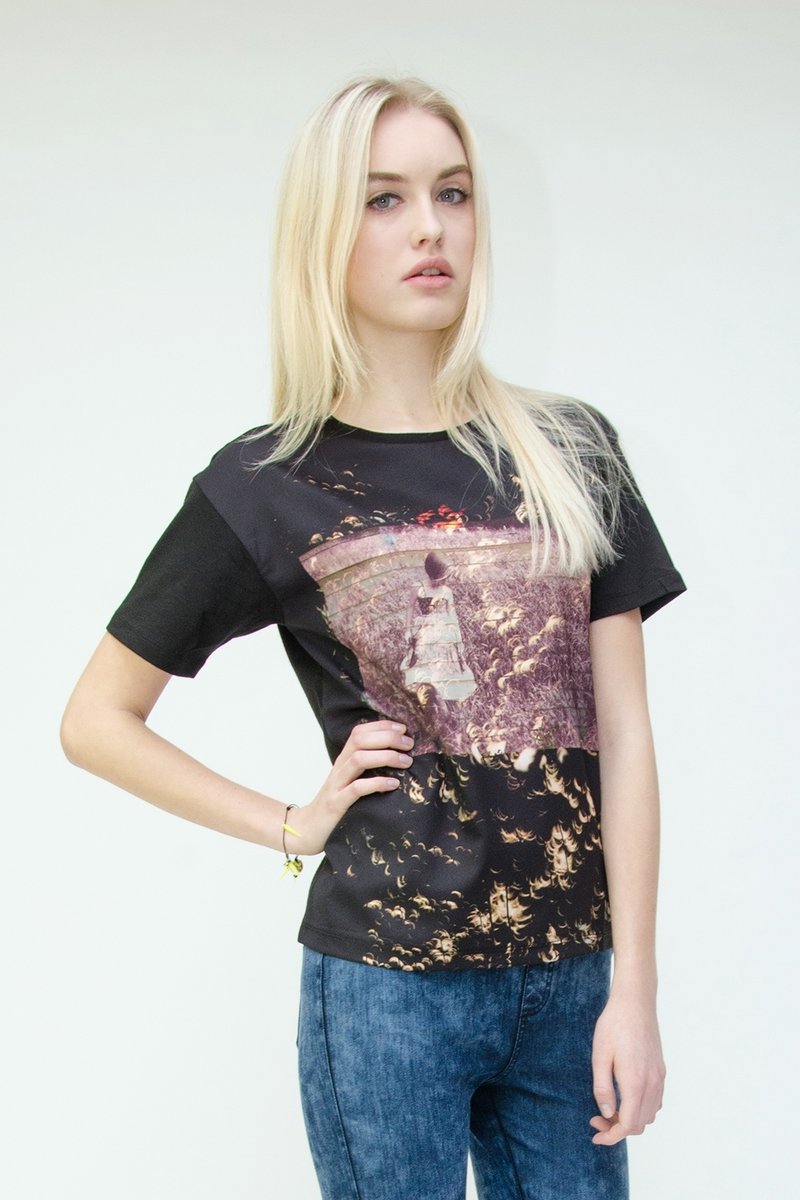 黑暗乐园上衣 T恤 - 女装 T 恤 - 其他材质 黑色