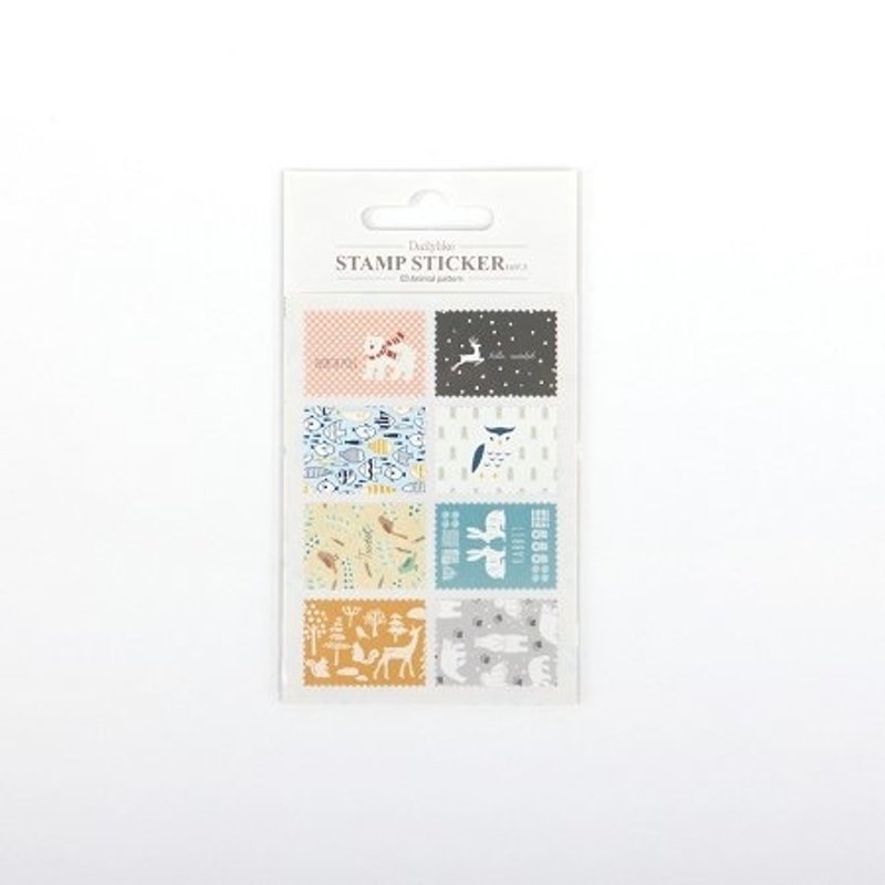 Ancien复古邮票贴纸V3_03 动物图腾,E2D83075 - 贴纸 - 纸 多色