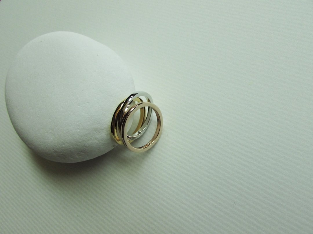 triple rings_三环戒 | 对戒 求婚戒 订婚戒 结婚戒 婚戒 - 对戒 - 贵金属 金色