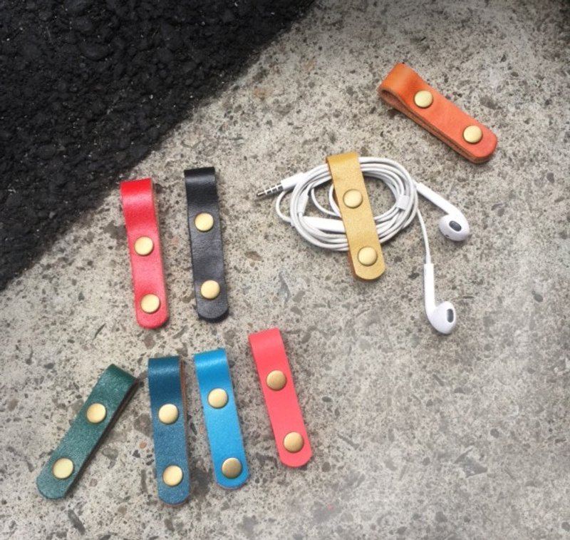 Sienna真皮多彩电线传输线耳机收纳卷线 - 耳机收纳 - 真皮 多色