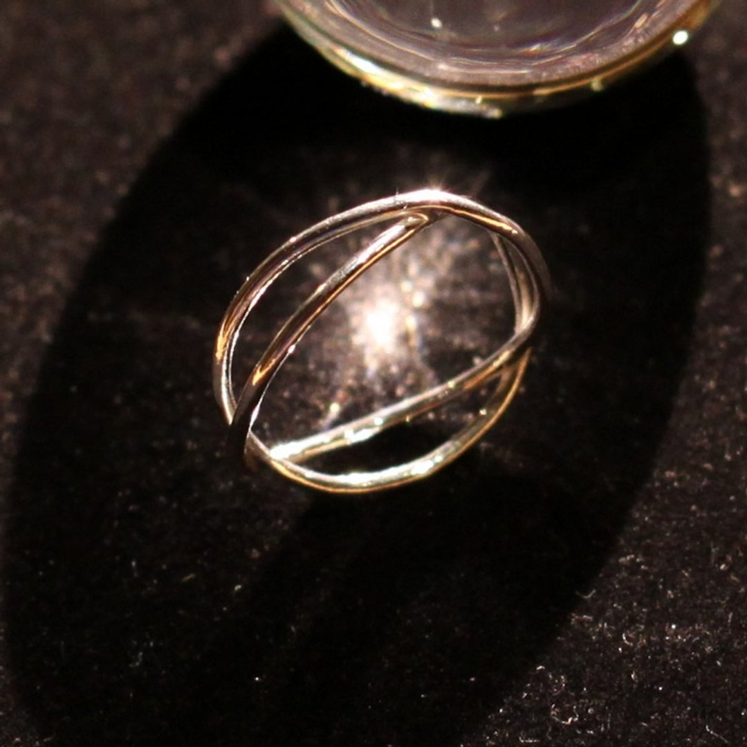 云语~《梅比斯环戒~圆线版》~手工打造·999纯银戒Mobius Ring - 戒指 - 其他金属 灰色