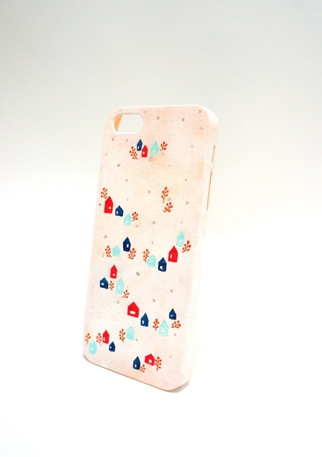 【雪中森林小屋－手绘系列】iPhone 手机殻 - 手机壳/手机套 - 塑料 白色