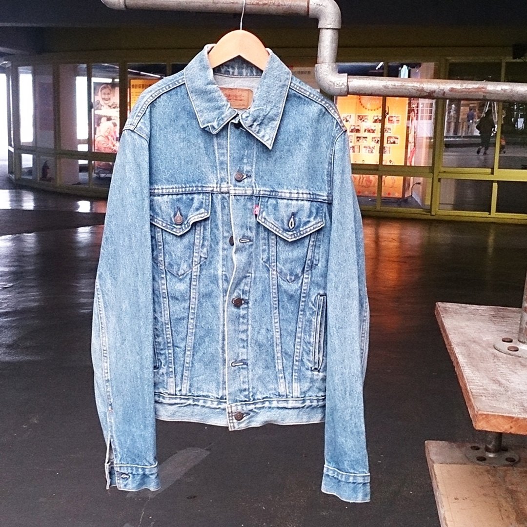 ShiKa//vintage Levi's denim jacket 美制老单宁外套A9-128 - 男装外套 - 其他材质 蓝色
