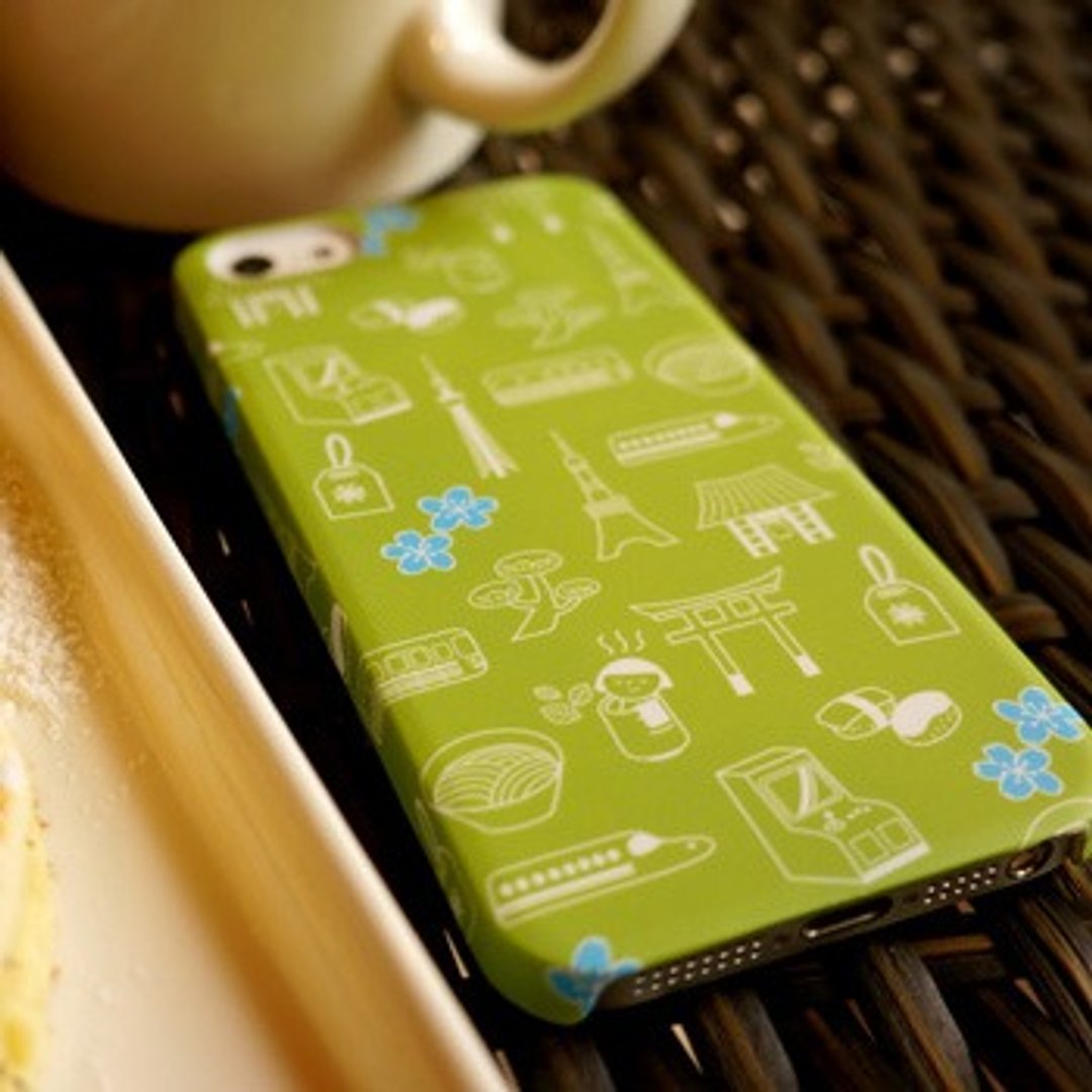 Ni Hao I’m FiFi 城市系列 iPhone 5/5s背盖こんにちは Tokyo! (绿色东京) - 手机壳/手机套 - 塑料 绿色