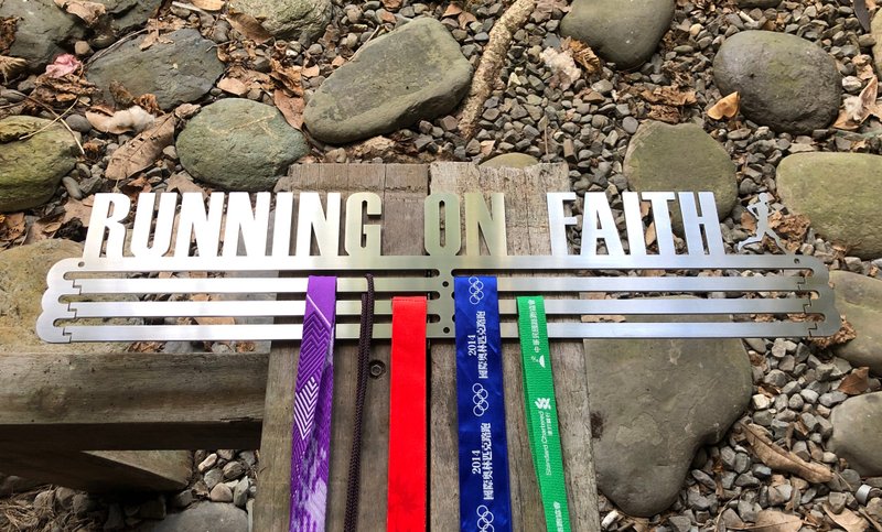 三排式奖牌架 奖牌挂架 奖牌收纳 奖牌悬挂架 马拉松 单车 铁人 - 其他 - 其他金属 银色