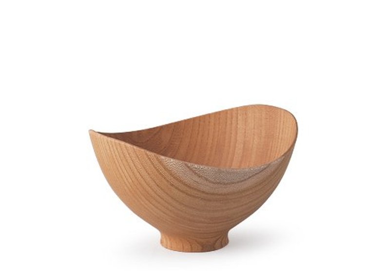 喜八工房 - 榉木 蝴蝶碗 - Butterfly Bowl S size - 碗 - 木头 咖啡色