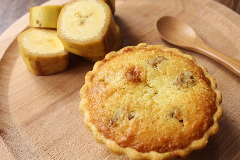 【Apie烘焙研究中心】手工焦糖香蕉塔/二入 - 蛋糕/甜点 - 新鲜食材 黄色