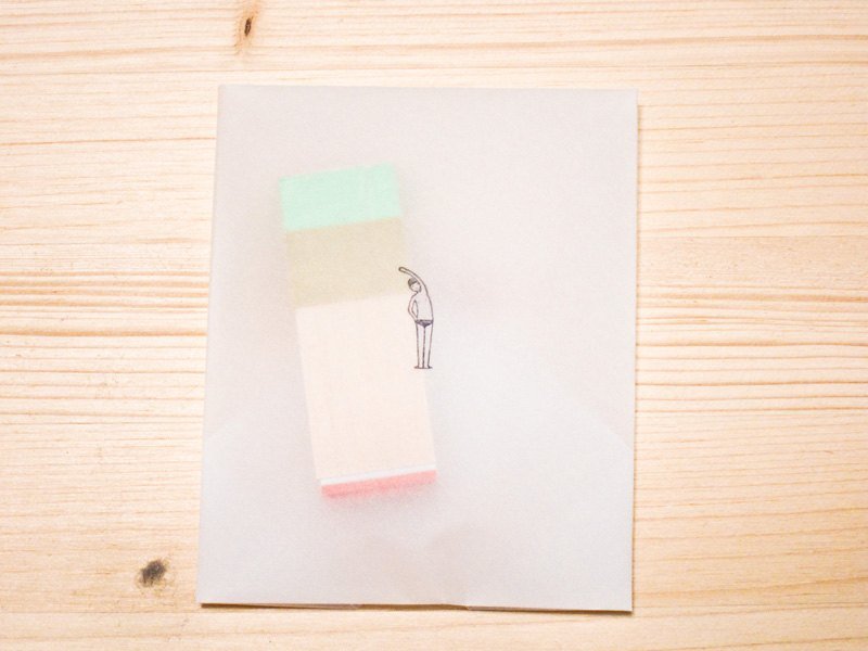 | 印章 | 编号203 游泳人 弯腰 - 其他 - 木头 