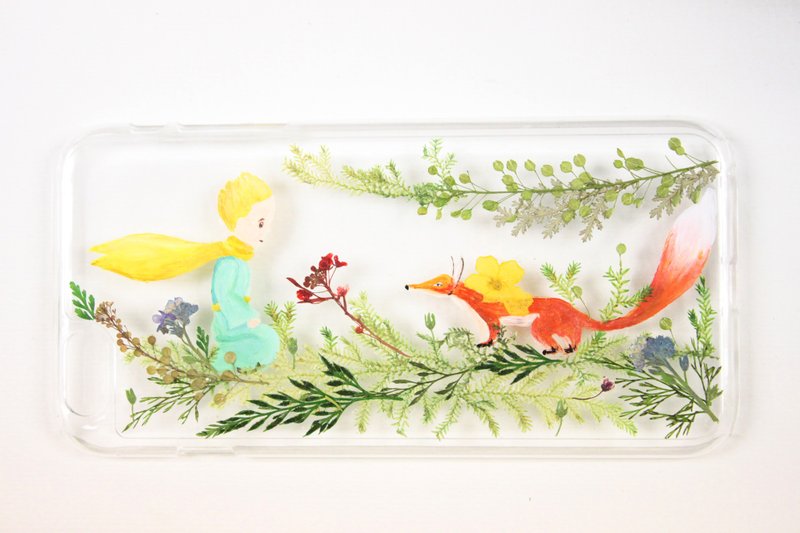 台湾包邮 手绘小王子X押花手机壳 - 手机壳/手机套 - 植物．花 多色