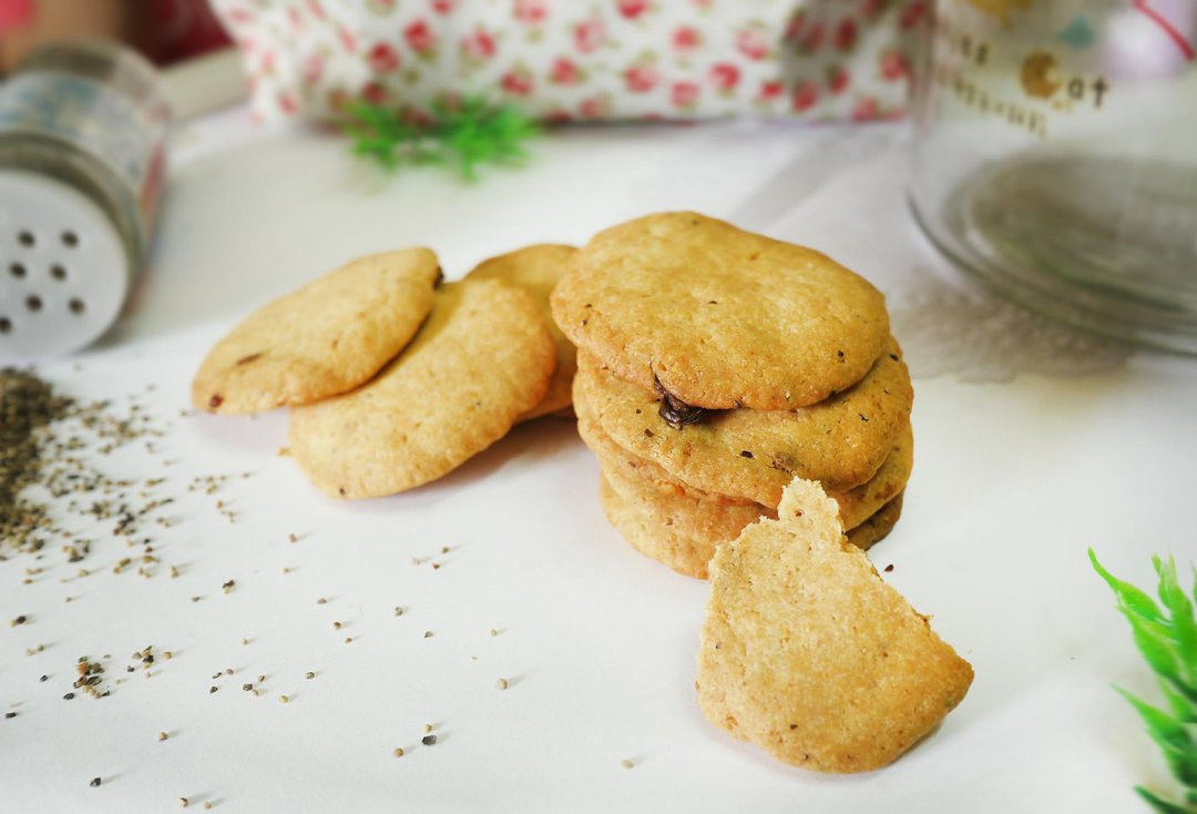 手工饼干-黑胡椒乳酪✿饼干猫✿ - 手工饼干 - 新鲜食材 黑色