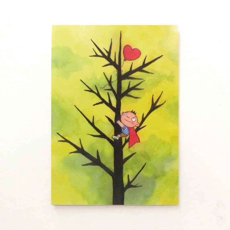 红心 大泥插画 明信片 - 卡片/明信片 - 纸 