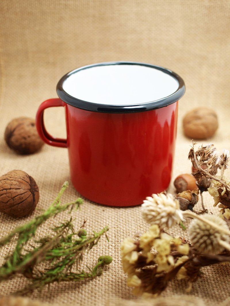 波兰 SILESIA RYBNIK 珐琅杯 红色 - 茶具/茶杯 - 纸 红色