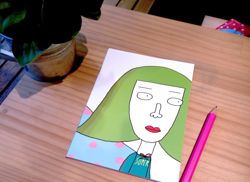 超人山姆 /A5空白笔记本 - 笔记本/手帐 - 纸 绿色