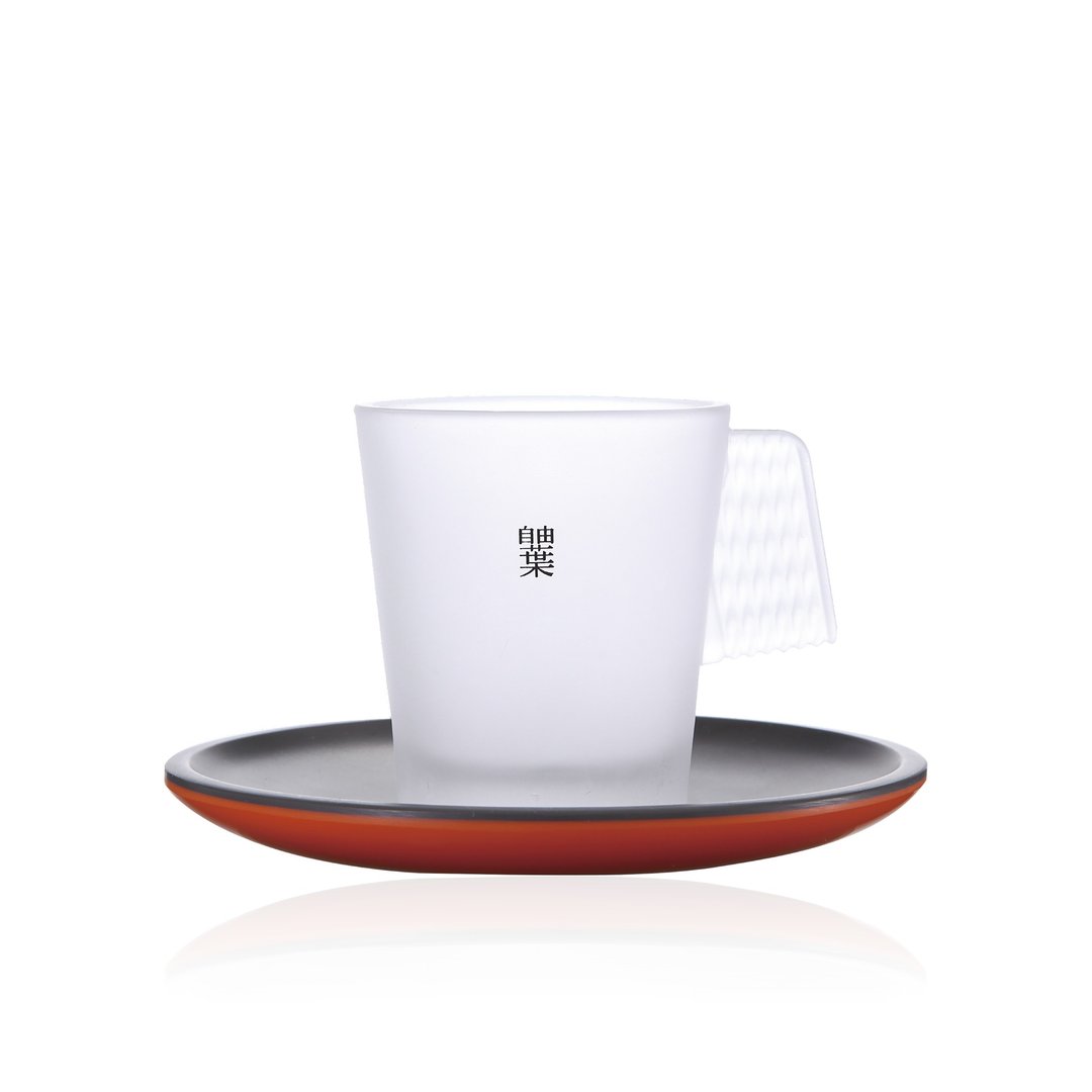 自由叶对杯 | 暮恋 | 磨砂玻璃 质感城市杯组双入 小酒杯 闻香杯 - 茶具/茶杯 - 玻璃 橘色