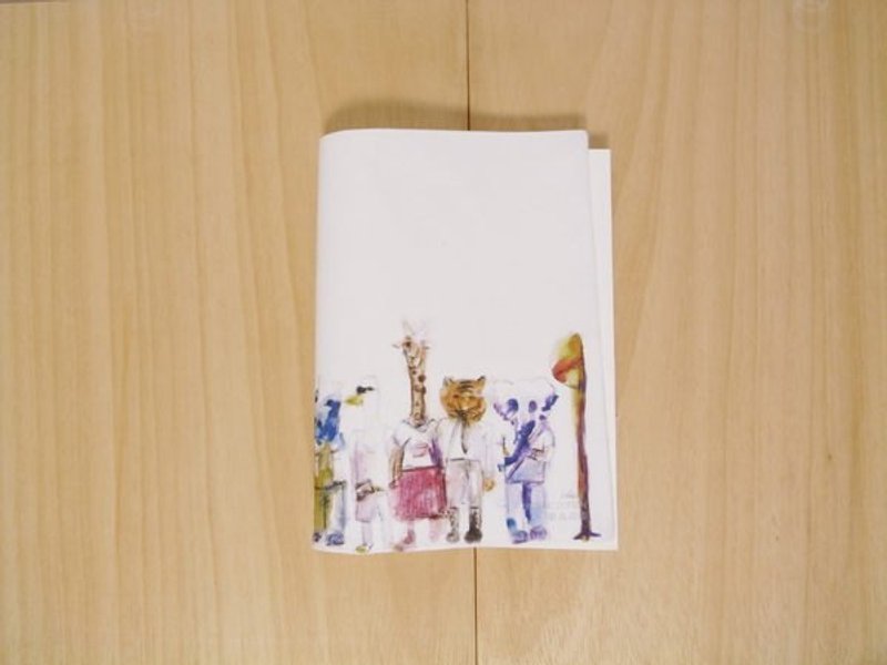 【IAN - Pure Plan】 [棉] 有机棉笔记本-动物等车 - 笔记本/手帐 - 棉．麻 白色