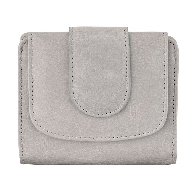 [ Status Anxiety ] IVY 短夹_light grey / 浅灰色 - 皮夹/钱包 - 真皮 灰色