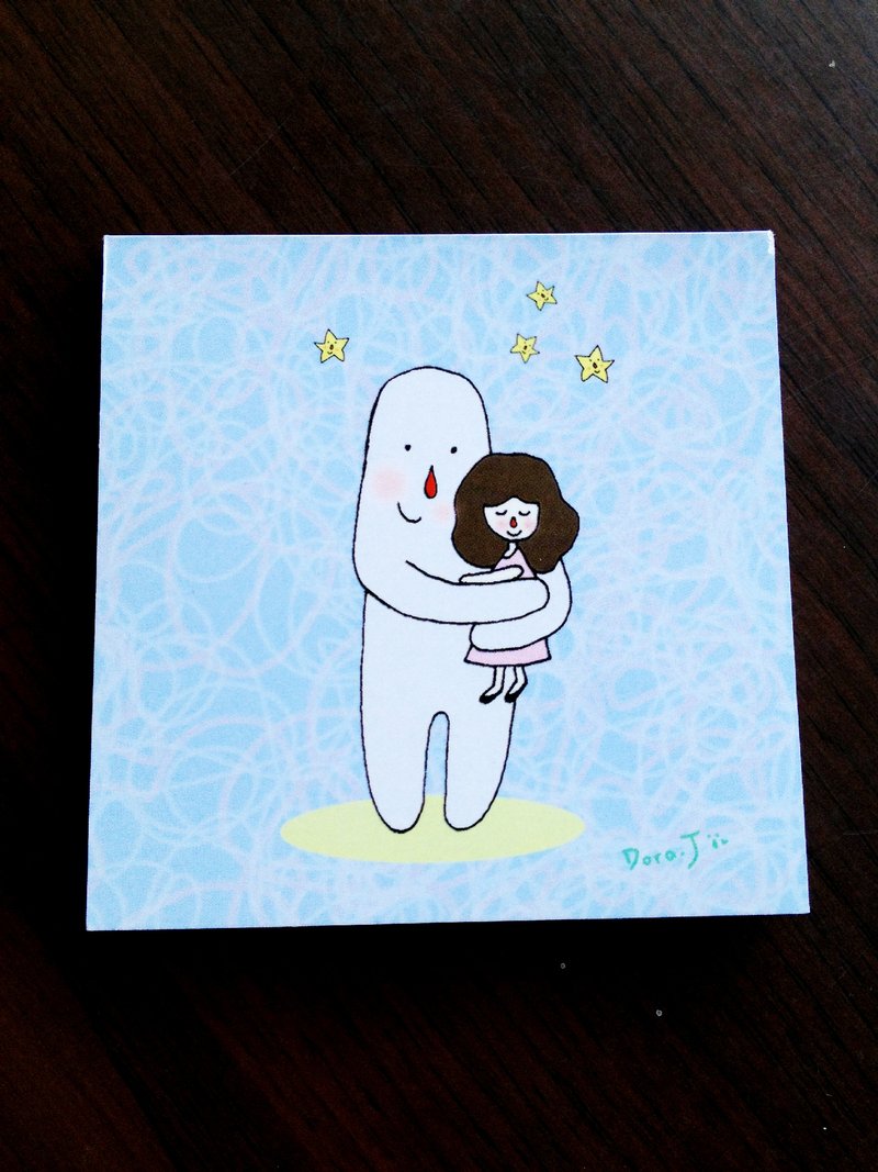 万用便条纸-- Hug Dora. - 便条纸/标签贴 - 纸 蓝色