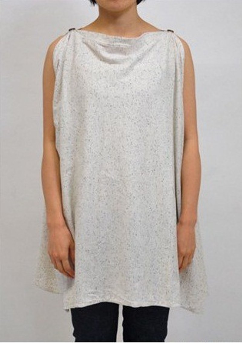 地球树fair trade&eco-“有机棉系列”-3WAY 有机棉多功能批肩/围巾/罩衫(灰白色) - 丝巾 - 棉．麻 