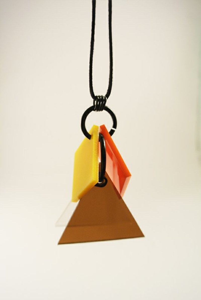 迷幻几何项炼 - 项链 - 塑料 