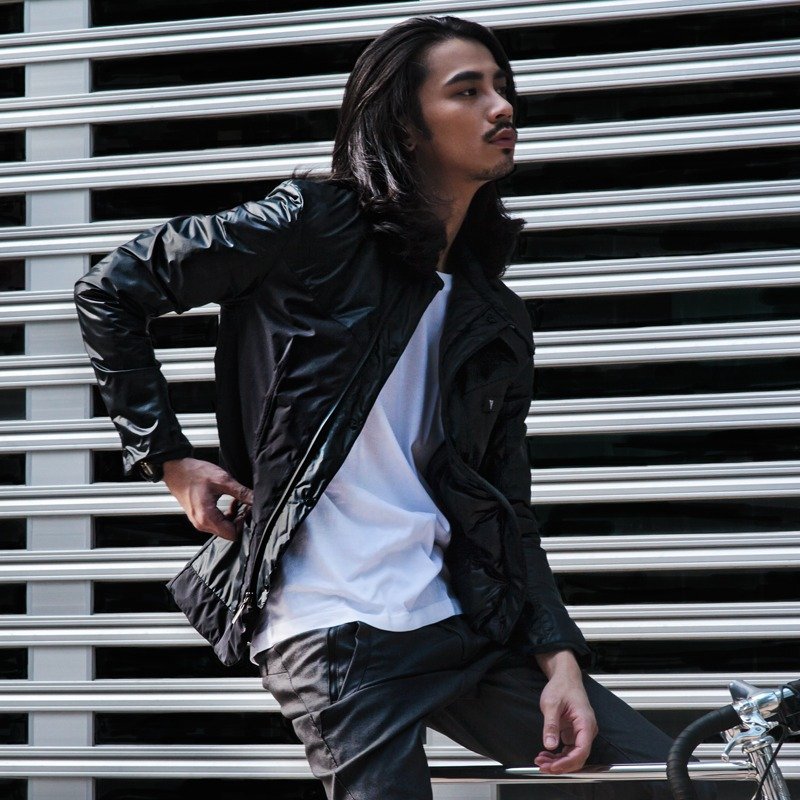 All weather Motor Jacket 防水保暖骑士外套 - 男装外套 - 防水材质 黑色