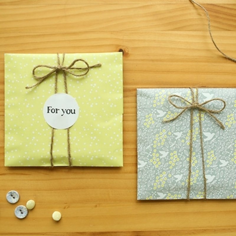 北欧风包装纸袋组V2-02 冬之森,E2D98898 - 信封/信纸 - 纸 多色