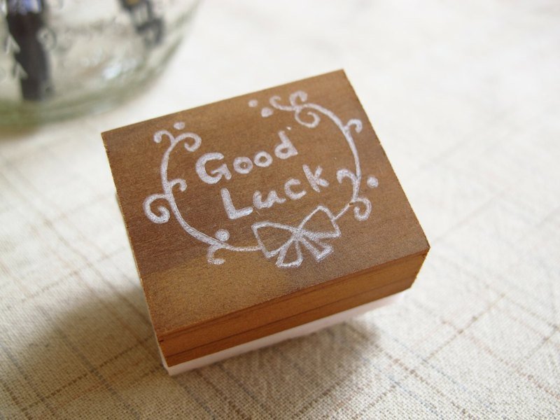 【订做一句话】藤蔓祝福章 订制 印章 手工 橡皮章 客制 礼物 - 其他 - 其他材质 白色