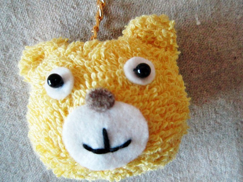 黄色熊手机吊饰 - 吊饰 - 其他材质 