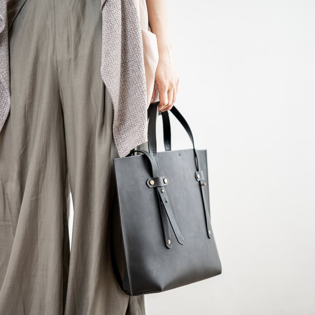 【展示品】真皮托特包 Tote 14寸笔电 iPad 平板 商务公文包 植鞣 - 侧背包/斜挎包 - 真皮 