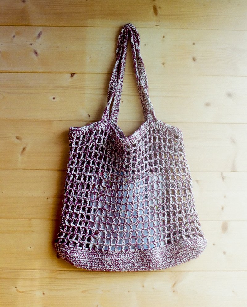 枣泥核桃糕-侧背棉绳提袋 - 侧背包/斜挎包 - 其他材质 