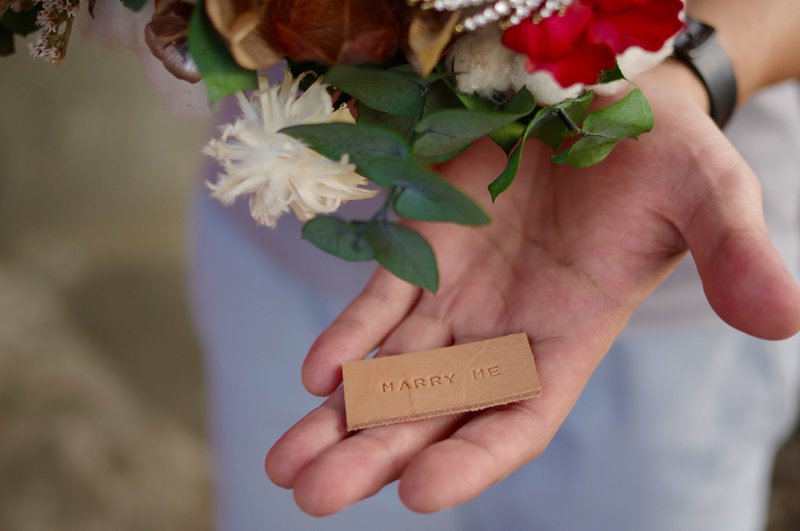 messenger 真皮打字皮标 原色款 - 皮件 - 真皮 卡其色