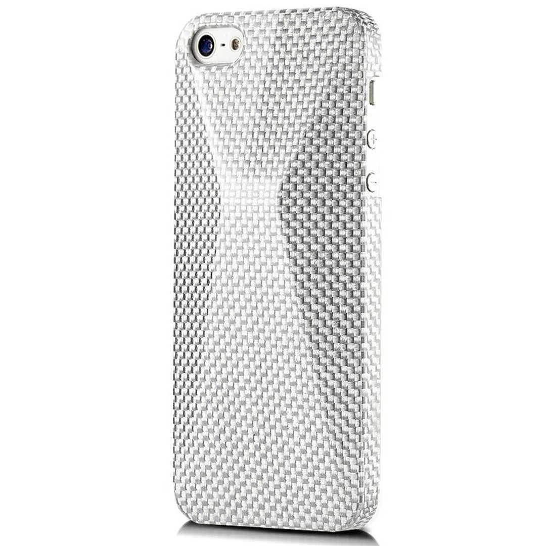 monCarbone【Peak】iPhone SE/5S/5 碳纤维保护壳(亮银) - 手机壳/手机套 - 其他材质 银色