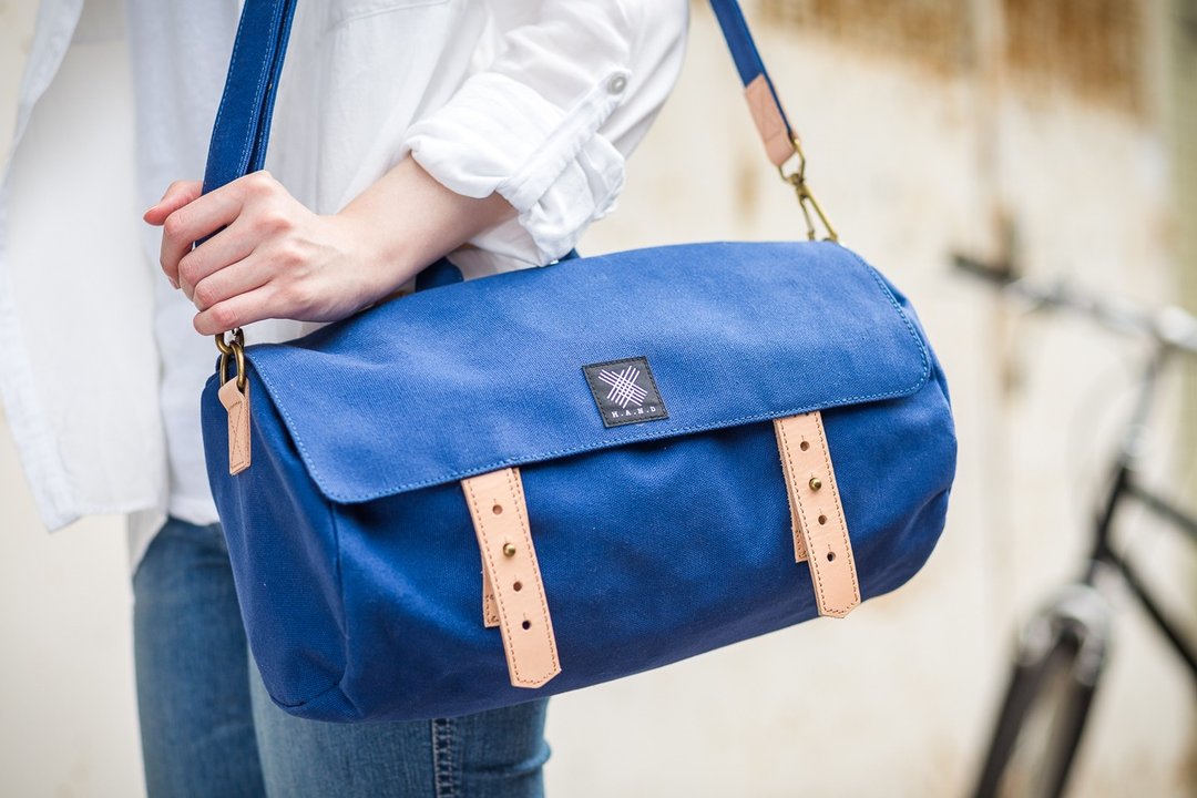 H.A.N.D Barrel Bicycle Bag 休闲 斜背包 肩背包 单车包 -  蓝 - 侧背包/斜挎包 - 其他材质 蓝色