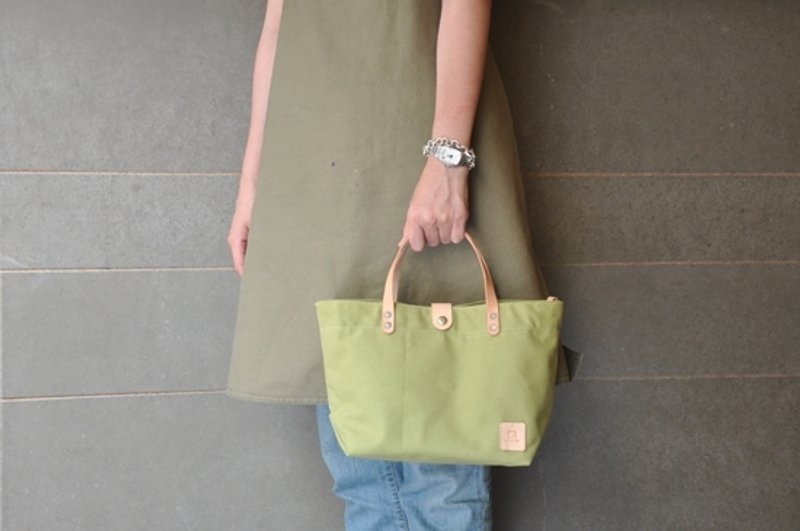 HB07　小帆布包 - 手提包/手提袋 - 其他材质 绿色