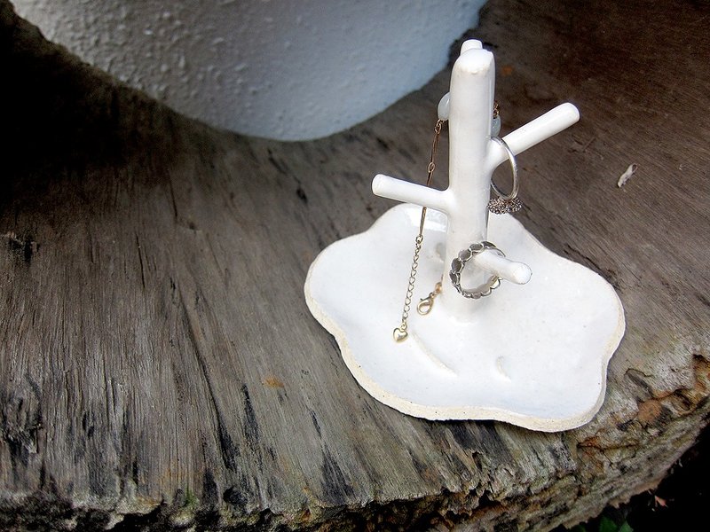 云朵小八-饰品盘-即将绝版 - 花瓶/陶器 - 其他材质 白色