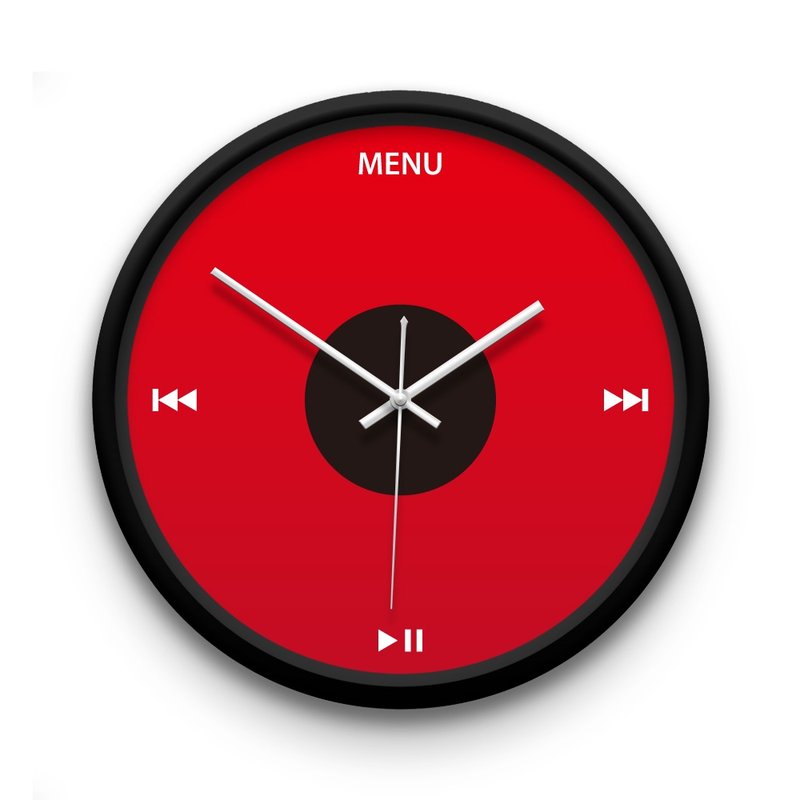 AppleWork iWatch 创意挂钟：iPod U2 PSIC-017 - 时钟/闹钟 - 塑料 红色