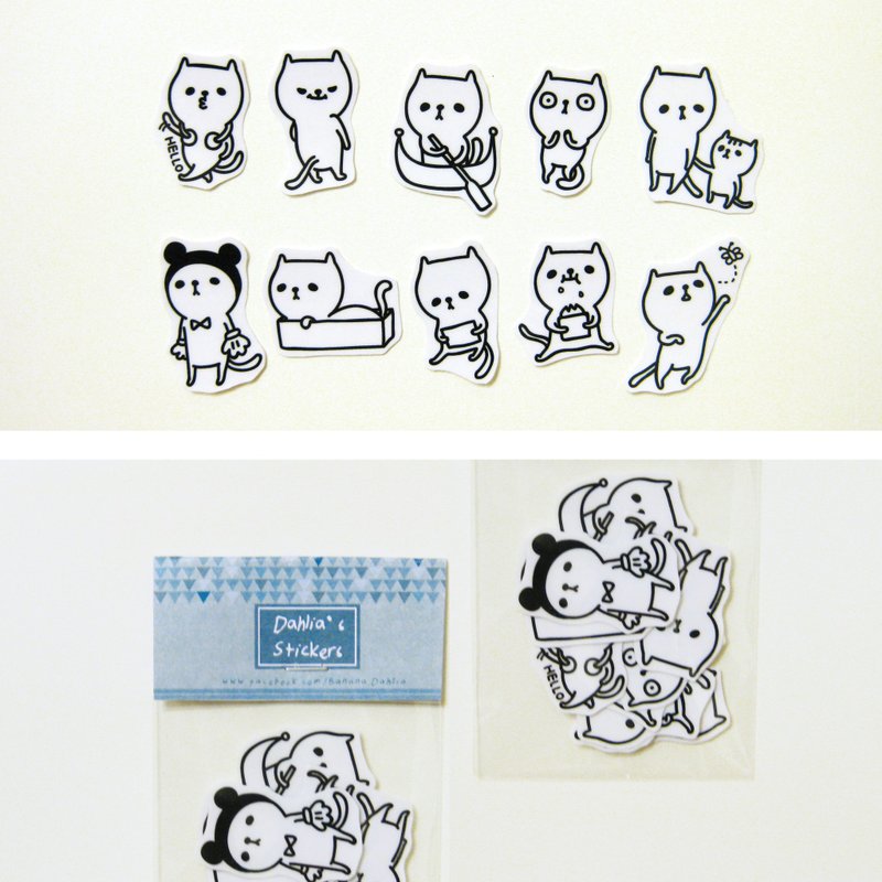 [ 挤霸抠的日常生活 ]-透明贴纸组#1 - 贴纸 - 防水材质 粉红色