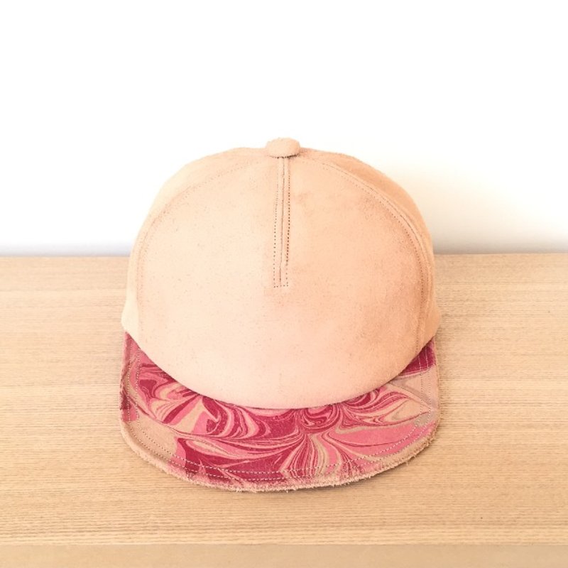 RESAPATO LEATHER CAP - 帽子 - 真皮 红色