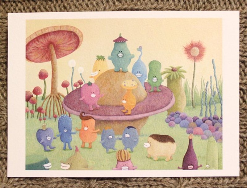 早晨体操 - 卡片/明信片 - 纸 多色