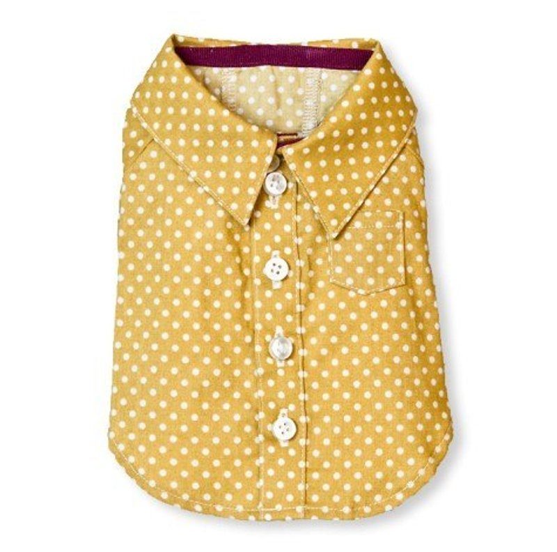 [ 狗狗衣 ] 尖领。圆点衫 - 其他 - 棉．麻 蓝色