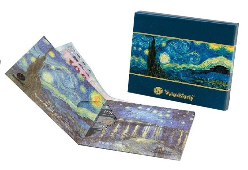 世界名画纸皮夹 - 拉斐尔。西斯汀圣母(小天使)  /  米勒(拾穗) - 皮夹/钱包 - 纸 