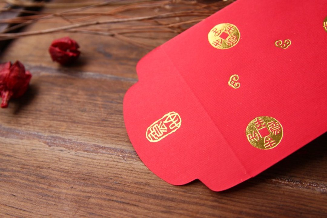 红包袋/中款/吉祥如意 -三入 - 红包/春联 - 纸 红色