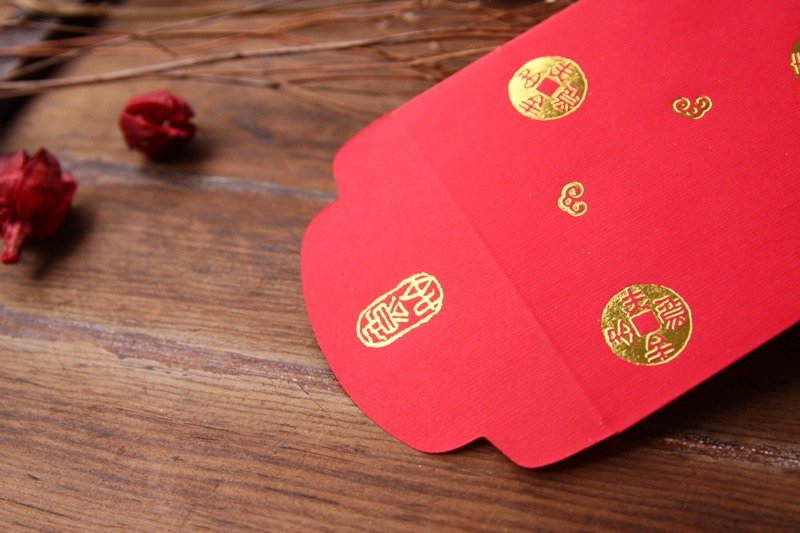 红包袋/中款/吉祥如意 -三入 - 红包/春联 - 纸 红色