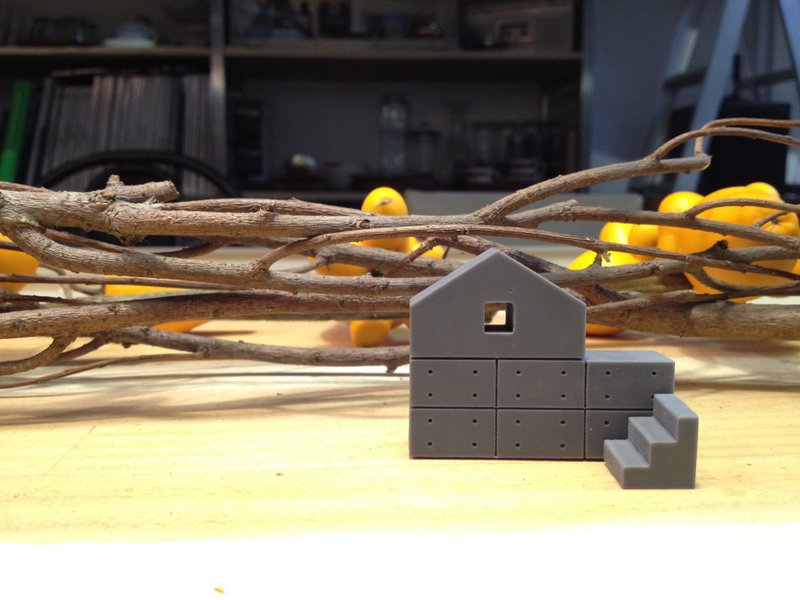 微建筑小磁铁一个 (附赠字谜卡片一张) - 卡片/明信片 - 纸 白色