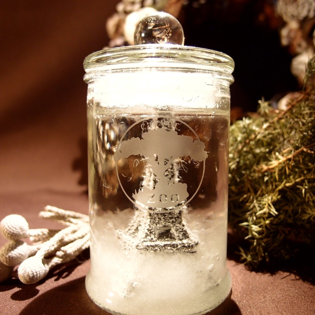 手工雕刻【实验玻璃罐天气瓶-小】-‘巴黎雪景’(刻制订作) - 摆饰 - 玻璃 白色