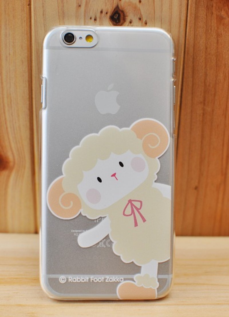 日本制 限量iPhone6 HABBI兔羊咩咩宝宝图案 透明手机保护壳☆出清优惠中 - 手机壳/手机套 - 塑料 黄色