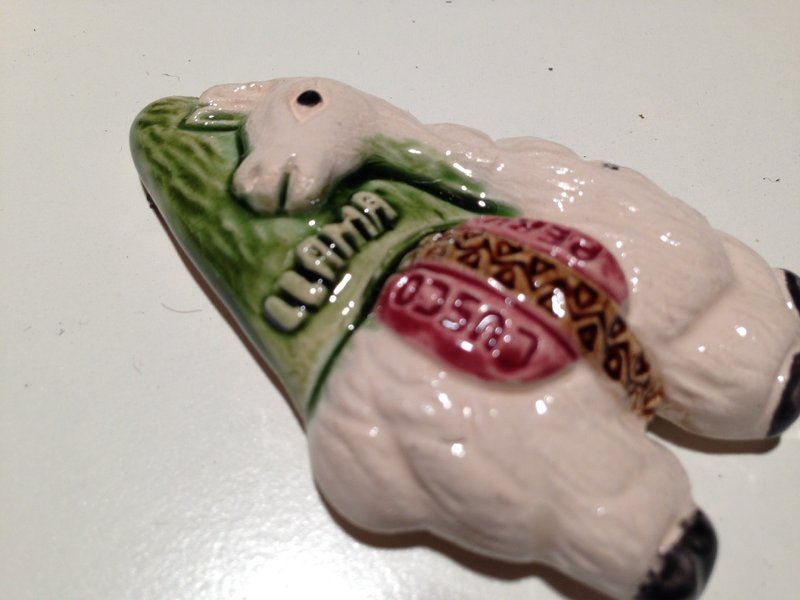 马丘比丘羊驼磁铁 - 冰箱贴/磁贴 - 其他材质 白色